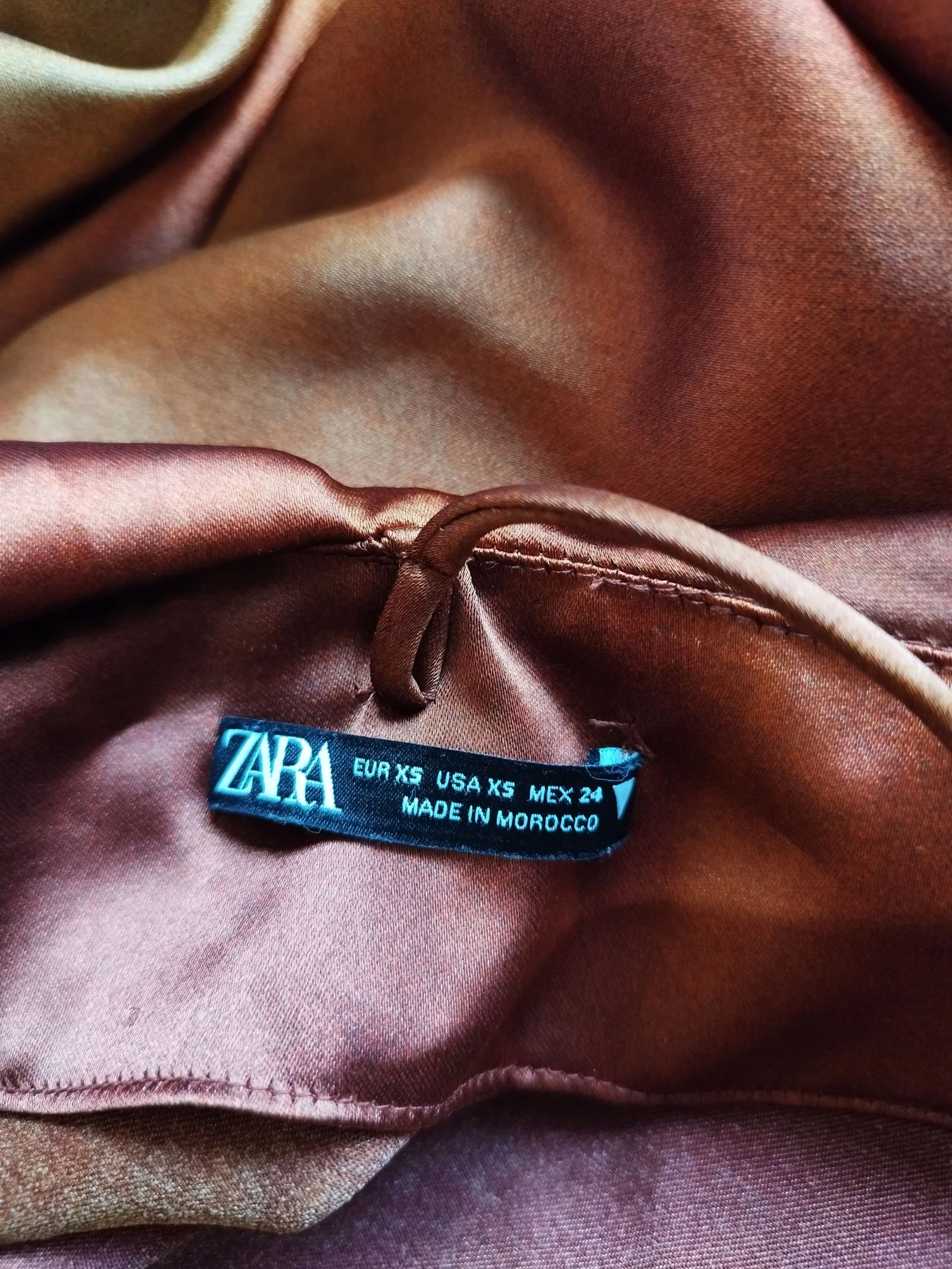 Zara Satijn Midi Jurk XS – photo 5